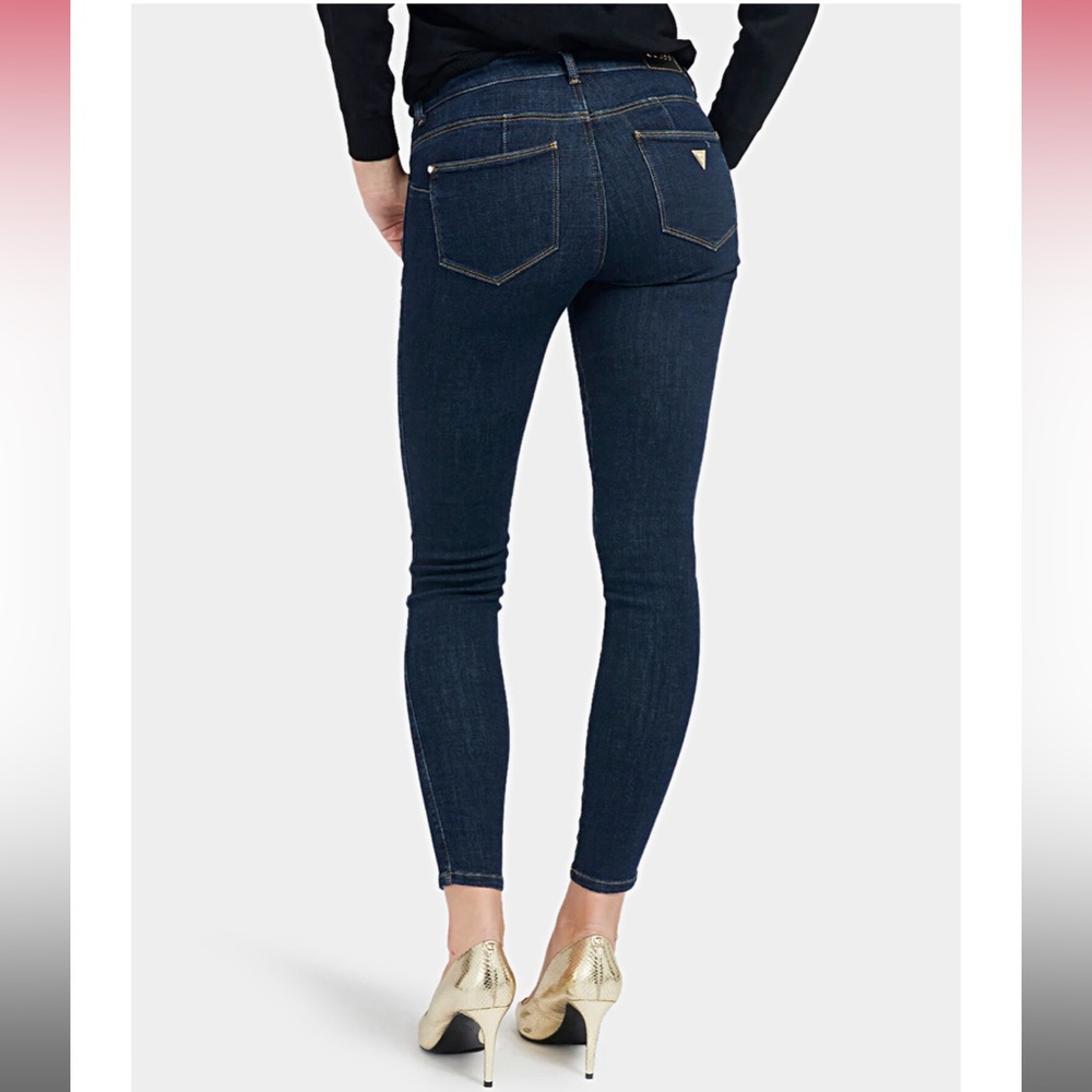 Guess Curvex X Navy Blue Skinny Jeans - Like New! - Picture 2 of 14